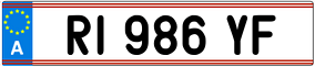 Trailer License Plate